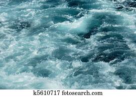 Clear Water running in the river