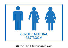 Gender Neutral Restroom Sign Gender Neutral Restroom Sign