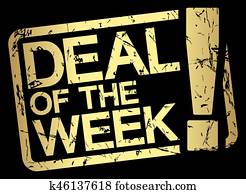 gold stamp with text deal of the week gold stamp with text deal of the week