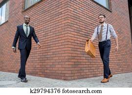 portrait, de, multi ethnique, equipe affaires