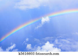 rainbow in sky