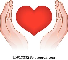 szív, alatt, kézbesít