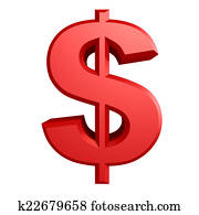 Dollar sign Iillustration