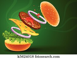 hamburger with cheese hamburger with cheese