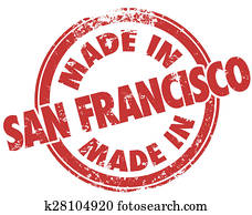 Made in San Francisco Red Grunge Stamp Products Manufactured SF California Made in San Francisco Red Grunge Stamp Products Manufactured SF California