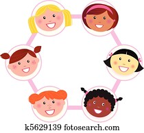 unidad, -, multi cultural, mujer, grupo