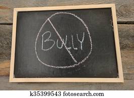 anti-bullying, o, no, intimidar, concepto