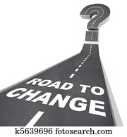 estrada, para, mudança, -, palavras, ligado, rua