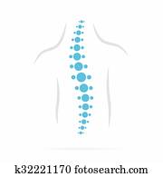 rückgrat, diagnose, symbol, design rückgrat, diagnose, symbol, design