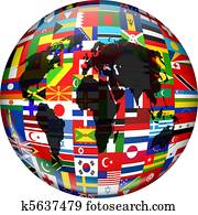 דגלל, גלובוס