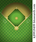 Baseball Field Illustration Baseball Field Illustration