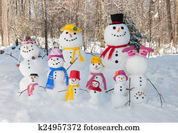 boneco neve, família