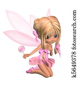 Cute Toon Ballerina Fairy in Pink 1 Cute Toon Ballerina Fairy in Pink 1