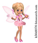 Cute Toon Ballerina Fairy in Pink 3 Cute Toon Ballerina Fairy in Pink 3