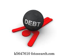 Debt concept 