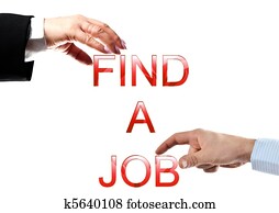 finden, a, arbeit, wörter