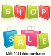 Sale shopping bags