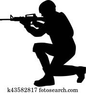Soldier Silhouette Soldier Silhouette