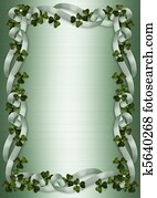 St Patricks Day Border shamrocks St Patricks Day Border shamrocks