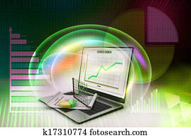 Stock exchange market trading 