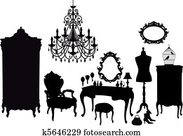 vintage dressing room, vector vintage dressing room, vector