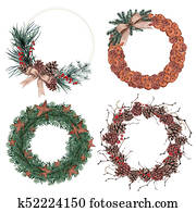 Christmas Wreaths Photos | Our Top 1000+ Christmas Wreaths Images Page 2 | Fotosearch