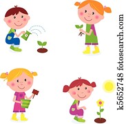 Gardening children collection Gardening children collection