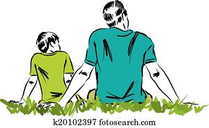 vater sohn, abbildung, 3 vater sohn, abbildung, 3