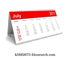 Desk calendar July 2011 Desk calendar July 2011