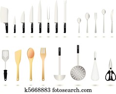 Kitchen Utensils Set Vector Kitchen Utensils Set Vector