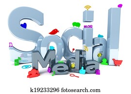 Social media with icons Social media with icons