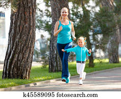 kid jogging
