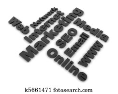 אינטרנט שיווקי, התיחס, מילים