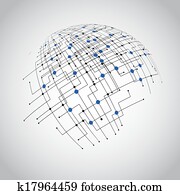 abstrakt, technologie, erdball abstrakt, technologie, erdball