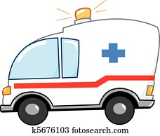 ambulância, caricatura