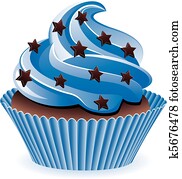 blue cupcake blue cupcake