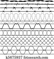 cerca, arame farpado, barbwire