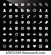 cms, conteúdo, sistema, ícones correia fotorreceptora