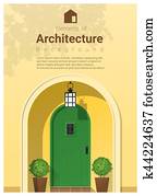 elemente, von, architektur, eingangstür, hintergrund, 22 elemente, von, architektur, eingangstür, hintergrund, 22