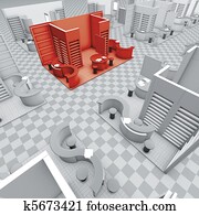 exhibition stands red exhibition stands red