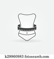 gewicht aderlating, pictogram