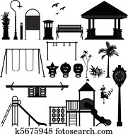kindern, spielplatz, park, kleingarten kindern, spielplatz, park, kleingarten