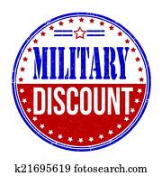 Military discount stamp Military discount stamp
