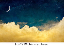 Moon and Cloudscape Moon and Cloudscape