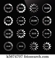 preloader, tela, descargar, círculo