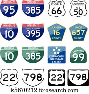 State Road Sign Glossy State Road Sign Glossy