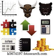 Stock Market Finance Money Icon Stock Market Finance Money Icon