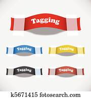 Tag Sticker Label Plaster Shadow