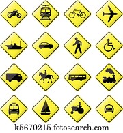 Transportation Road Sign Transportation Road Sign