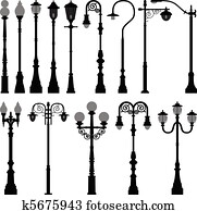 עמדה של מנורה, עמדה פנס-רחוב, רחוב קל